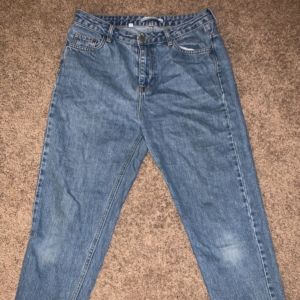 Zara trafaluc High waist light blue mom jeans